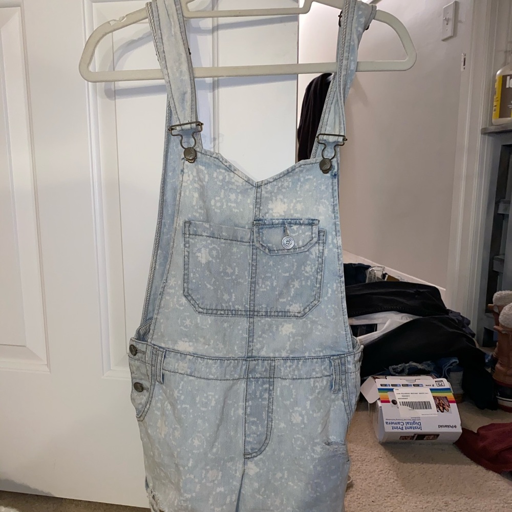 FP Denim Overall Shorts
